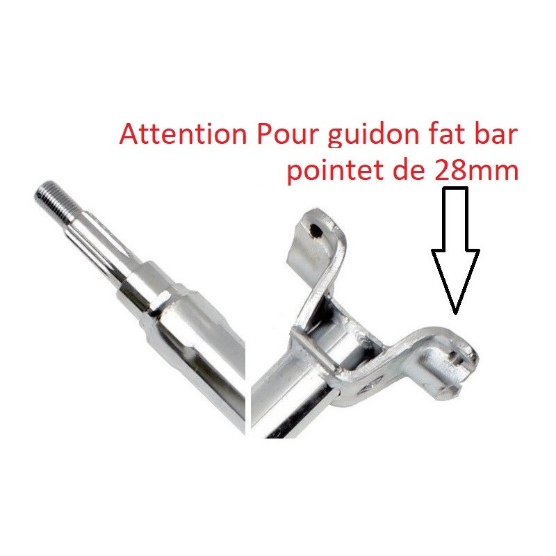 Colonne de direction Fatbar 28mm pour Yamaha YFZ 450  de 2007 à 2009 - Image 2