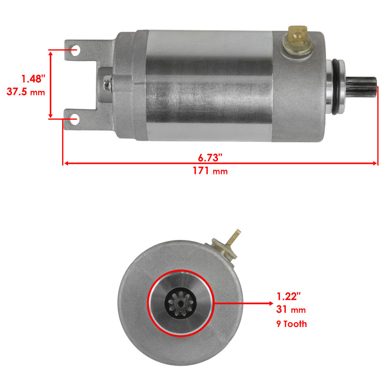 Démarreur pour Yamaha YFA Breeze 125  de 1989 à 2004 - Image 2