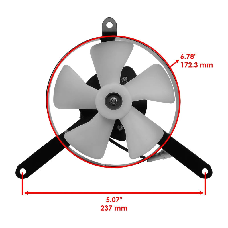 Ventilateur de Refroidissement pour Yamaha YFM Raptor 700  de 2006 à 2012 - Image 2