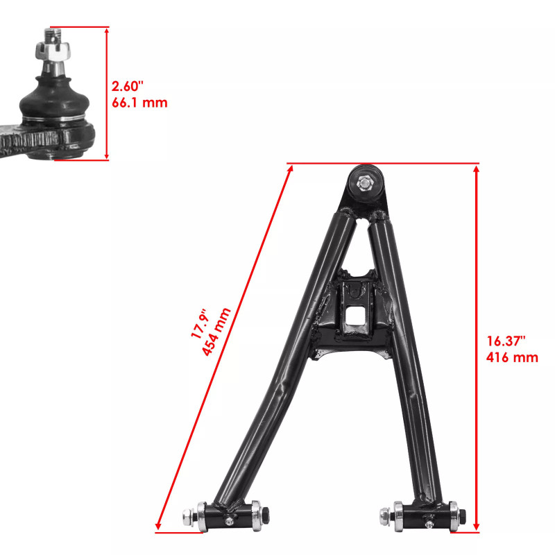 Triangle inferieur gauche pour Yamaha YFZ 450  de 2004 à 2013 - Image 2