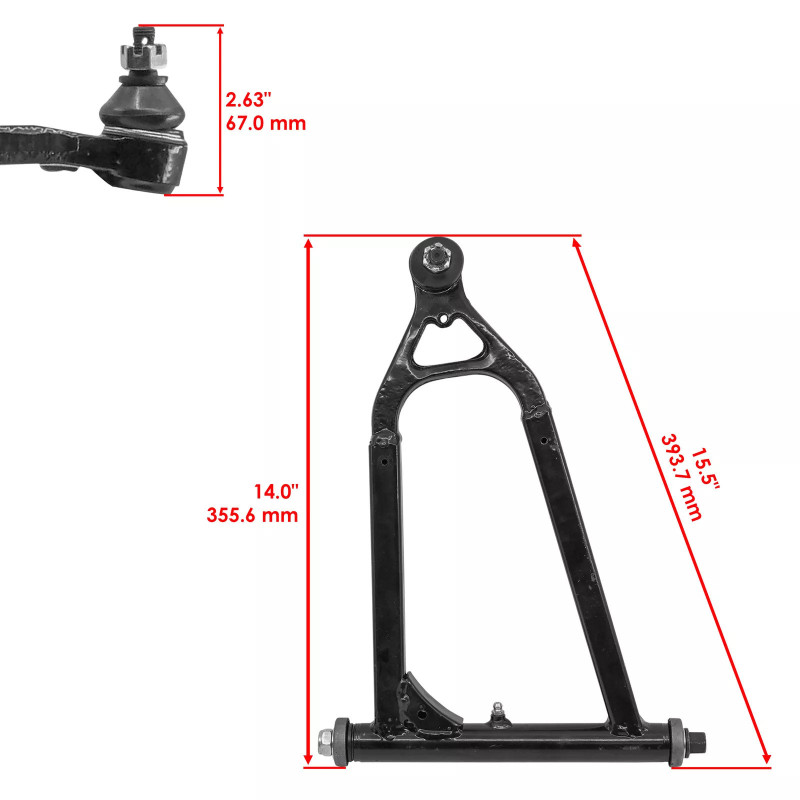 Triangle superieur gauche pour Yamaha YFZ 450  de 2004 à 2013 - Image 2