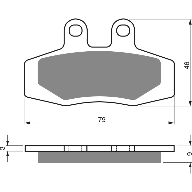 Plaquettes de frein Avant ou Arrière Pour Ktm EGS 125  de 1990 à 1993 - Image 3