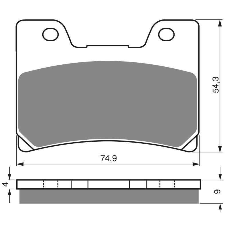 Plaquettes de frein Av Ga ou Av Dr Pour Yamaha FZR 600 R de 1990 à 1995 - Image 3
