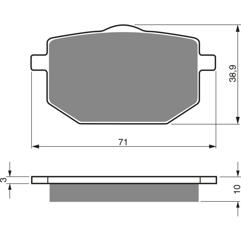Plaquettes de frein Avant Pour Moto-guzzi NTX 750  de 1990 à Nc - Image 3