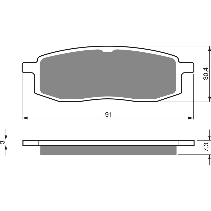 Plaquettes de frein Avant Pour Yamaha TT 350  de 1986 à 1995 - Image 3