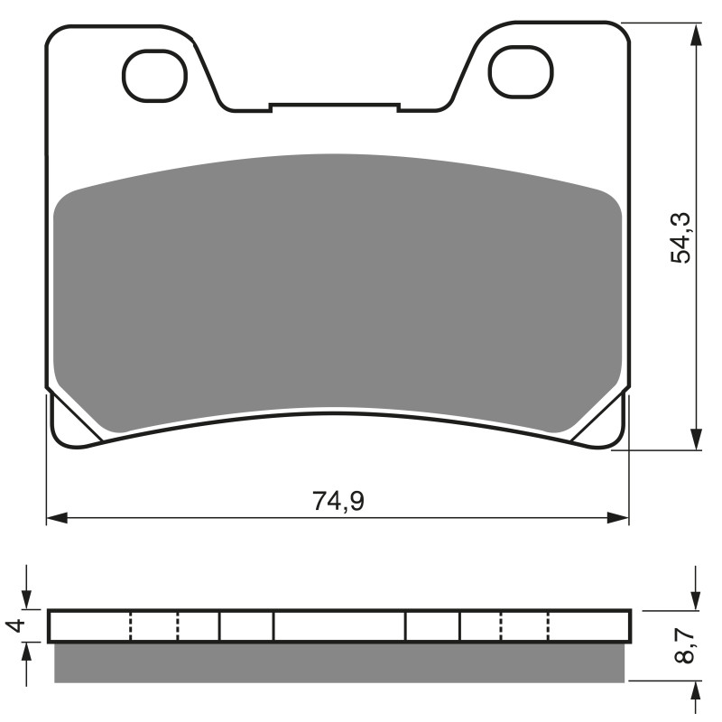 Plaquettes de frein Av Ga ou Av Dr Pour Yamaha FZR 1000 EXUP de 1991 à 1993 - Image 3