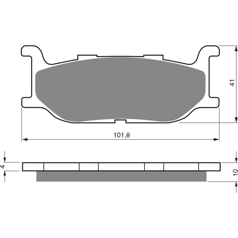 Plaquettes de frein Avant Pour Yamaha XJ 600 Diversion de 1991 à 1997 - Image 3