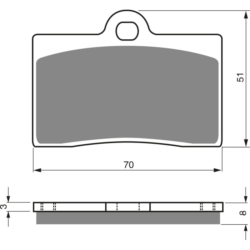 Plaquettes de frein Avant Pour Husqvarna SM 510 R  de 2005 à Nc - Image 3