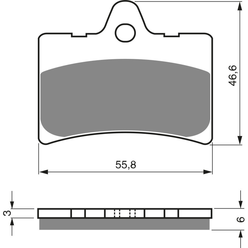 Plaquettes de frein Arrière Pour Aprilia Climber 280 R de 1994 à 1996 - Image 3