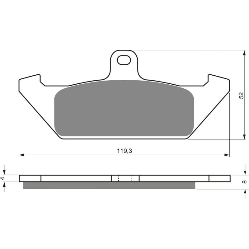 Plaquettes de frein Avant Pour Gilera Dakota 350  de 1986 à Nc - Image 3