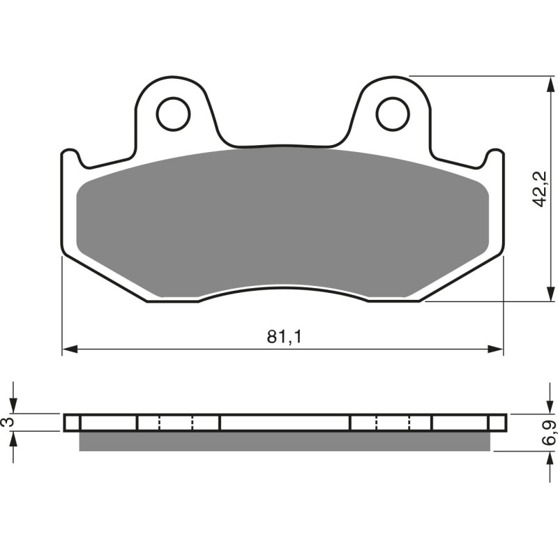 Plaquettes de frein Avant Pour Honda Spacy 125 F/G CH de 1985 à 1986 - Image 3