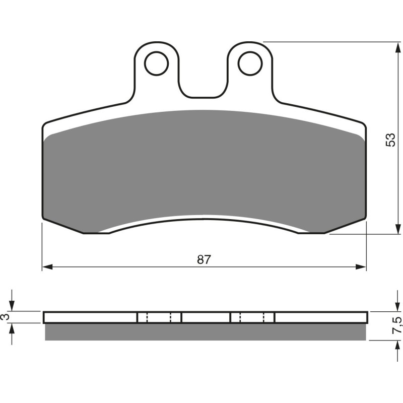 Plaquettes de frein Avant Pour Mz Mastiff 660 MUZ de 2000 à 2005 - Image 3