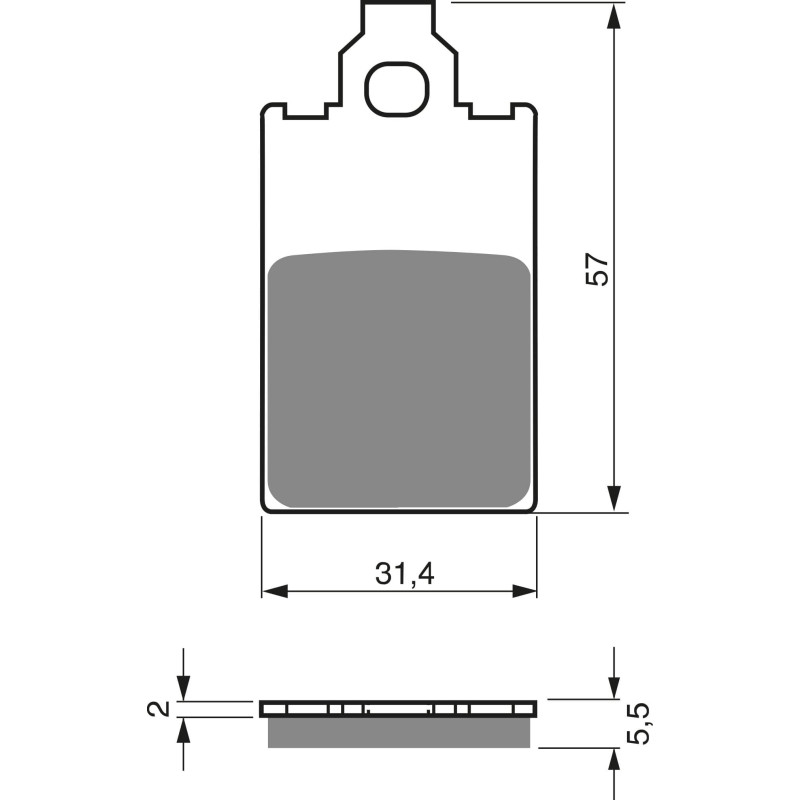 Plaquettes de frein Avant Pour Aprilia Tuareg Wind 125  de 1988 à Nc - Image 3