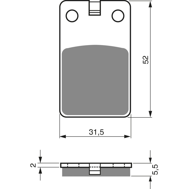 Plaquettes de frein Avant Pour Malaguti Phantom 50 F-12 de 1994 à 1998 - Image 3