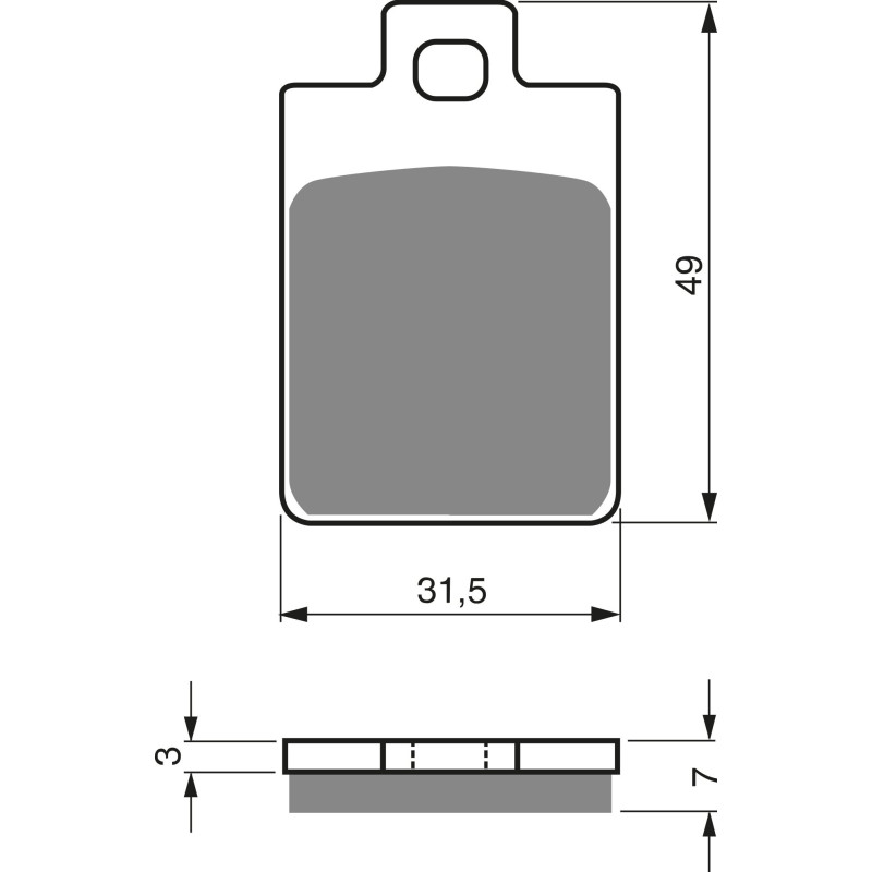 Plaquettes de frein Avant Pour Piaggio Skipper 80  de 1996 à Nc - Image 3