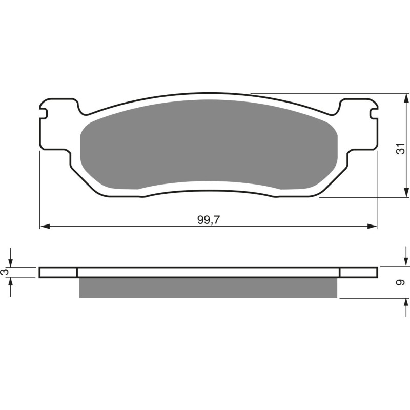 Plaquettes de frein Avant Pour Yamaha V 110  de 1996 à Nc - Image 3