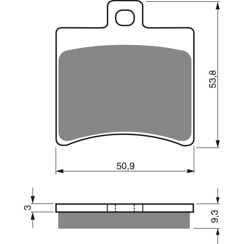 Plaquettes de frein Arrière Pour Keeway RKV 125  de 2010 à 2014 - Image 3