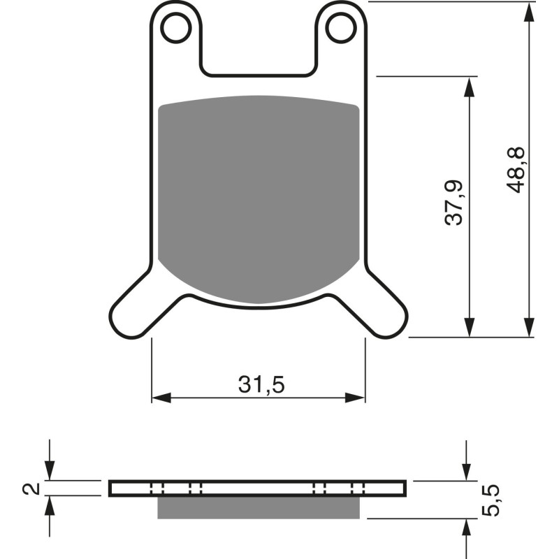 Plaquettes de frein Avant Pour Motron GL4 50 ID Flash de 1992 à Nc - Image 3