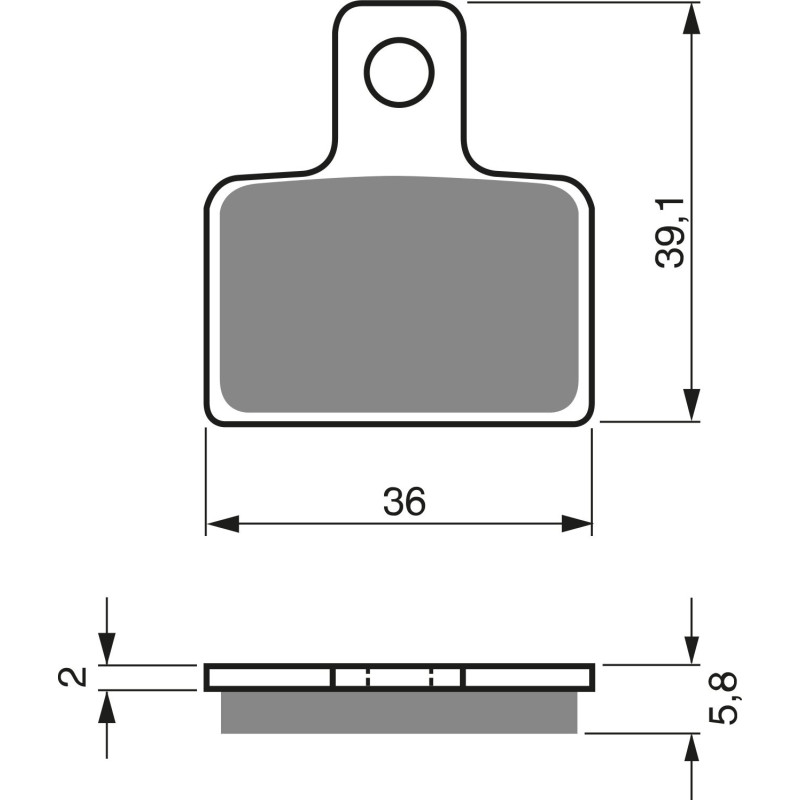 Plaquettes de frein Arrière Pour Sherco 2.5 250  de 2003 à Nc - Image 3