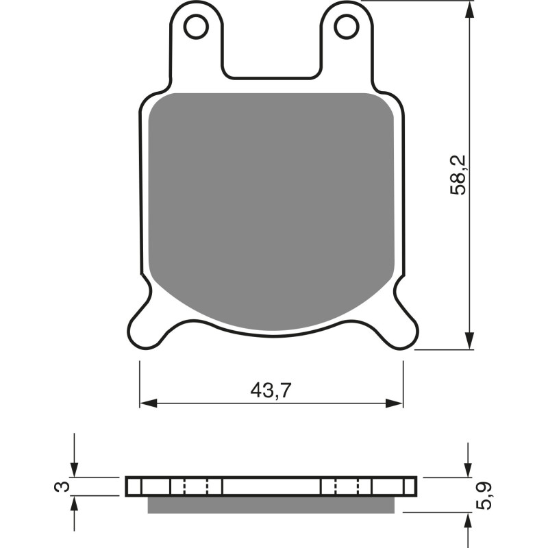 Plaquettes de frein Avant Pour Moto-morini Strada 250  de 1979 à Nc - Image 3