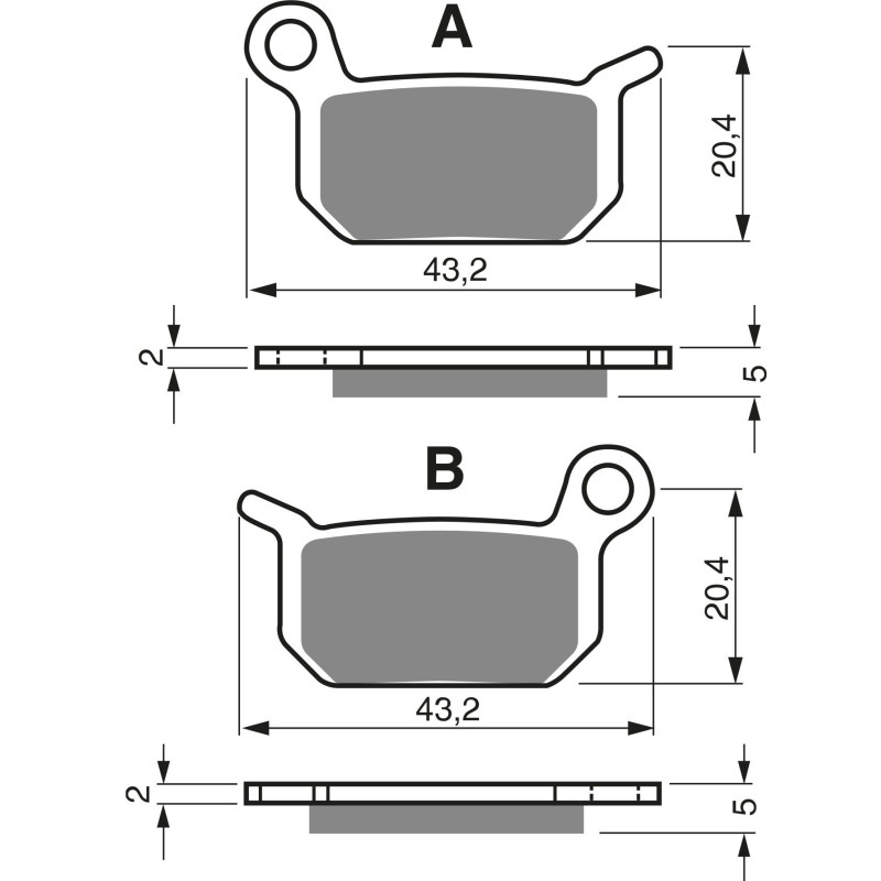 Plaquettes de frein Avant ou Arrière Pour Tomos MC 50 Senior de 2005 à Nc - Image 3