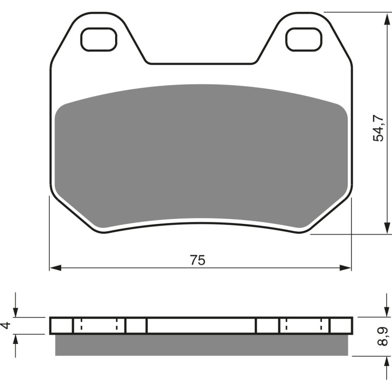 Plaquettes de frein Arrière Pour Bmw R 1200 CL de 2002 à 2004 - Image 3