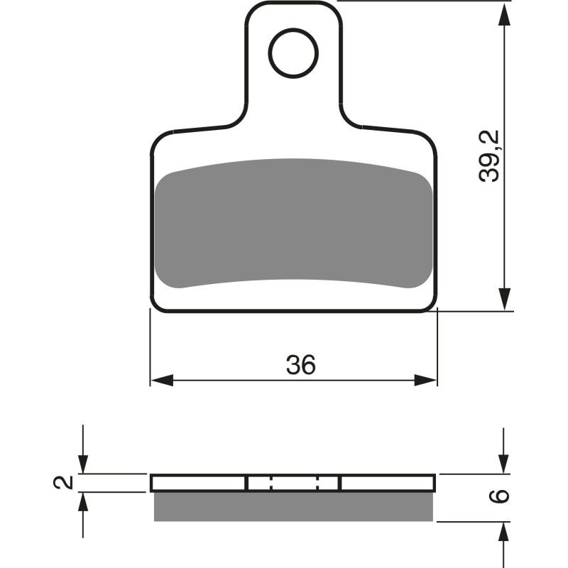 Plaquettes de frein Arrière Pour Scorpa SR 280  de 2009 à Nc - Image 3