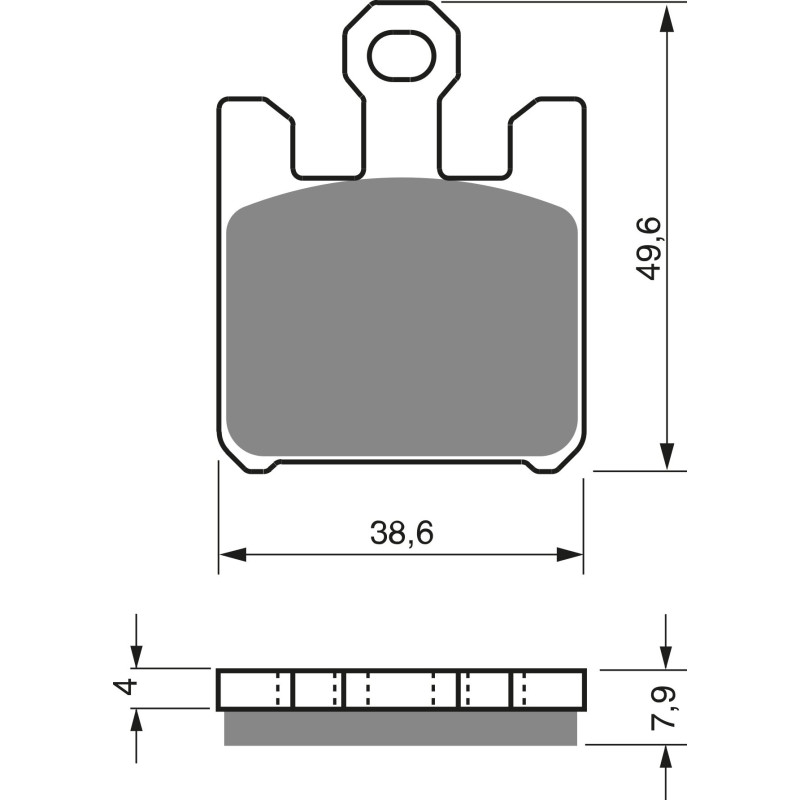 Plaquettes de frein Av Ga ou Av Dr Pour Kawasaki ZX 636  de 2003 à 2006 - Image 3