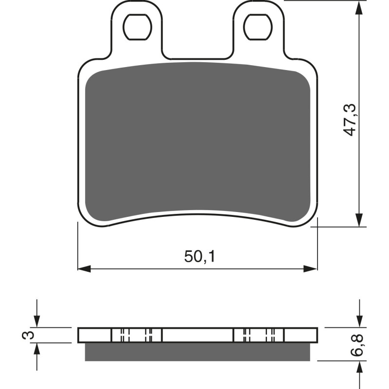 Plaquettes de frein Arrière Pour Yamaha XT 125 X R Supermotard de 2005 à Nc - Image 3