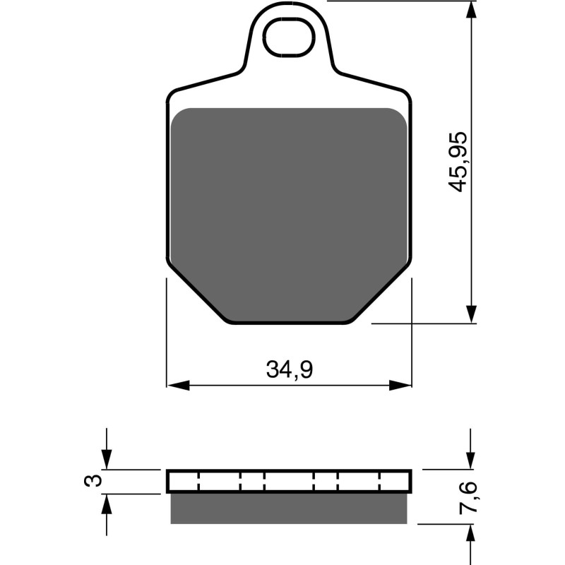 Plaquettes de frein Avant Pour Aprilia MXV 450 Magura caliper de 2007 à 2008 - Image 3