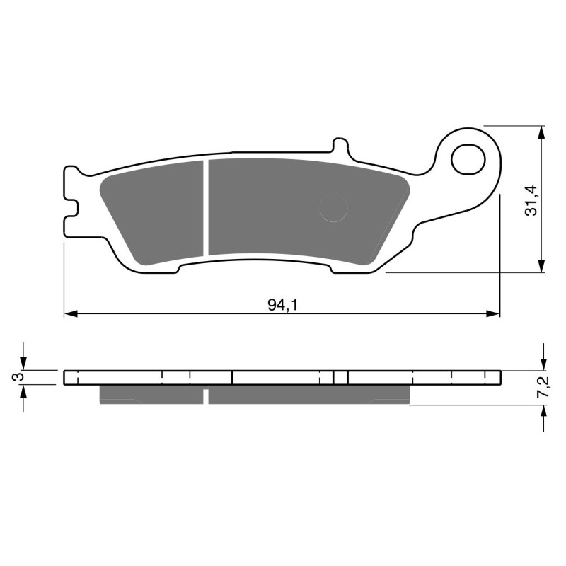 Plaquettes de frein Avant Pour Yamaha YZ 125  de 2008 à 2022 - Image 3