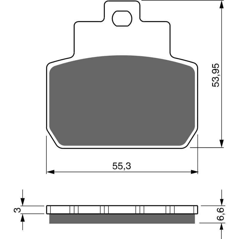 Plaquettes de frein Arrière Pour Piaggio X8 250 ie de 2005 à 2007 - Image 3