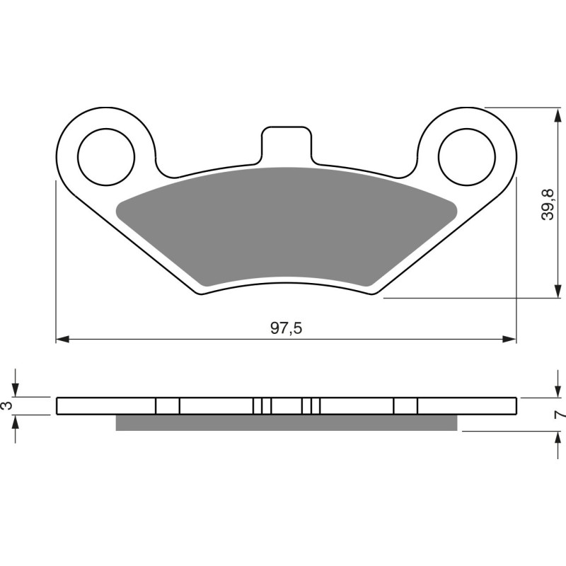 Plaquettes de frein Av Ga ou Av Dr Pour Quadzilla RS6 4x4 EFI de 2010 à Nc - Image 3