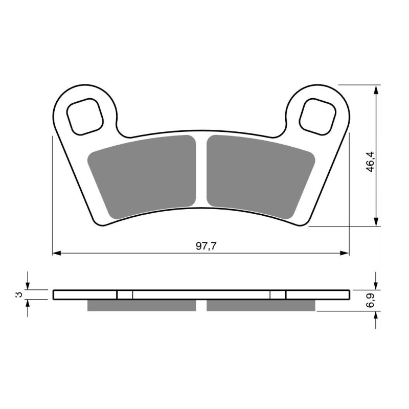 Plaquettes de frein Arrière Pour Polaris Ranger 1000 DIESEL EU PS XP Tractor de 2015 à 2021 - Image 3
