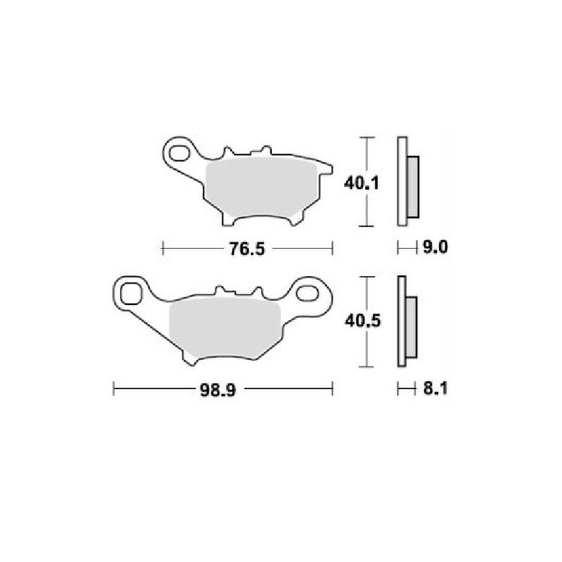 Plaquettes de frein Avant Pour Yamaha Jog 50 CV de 2003 à 2008 - Image 3
