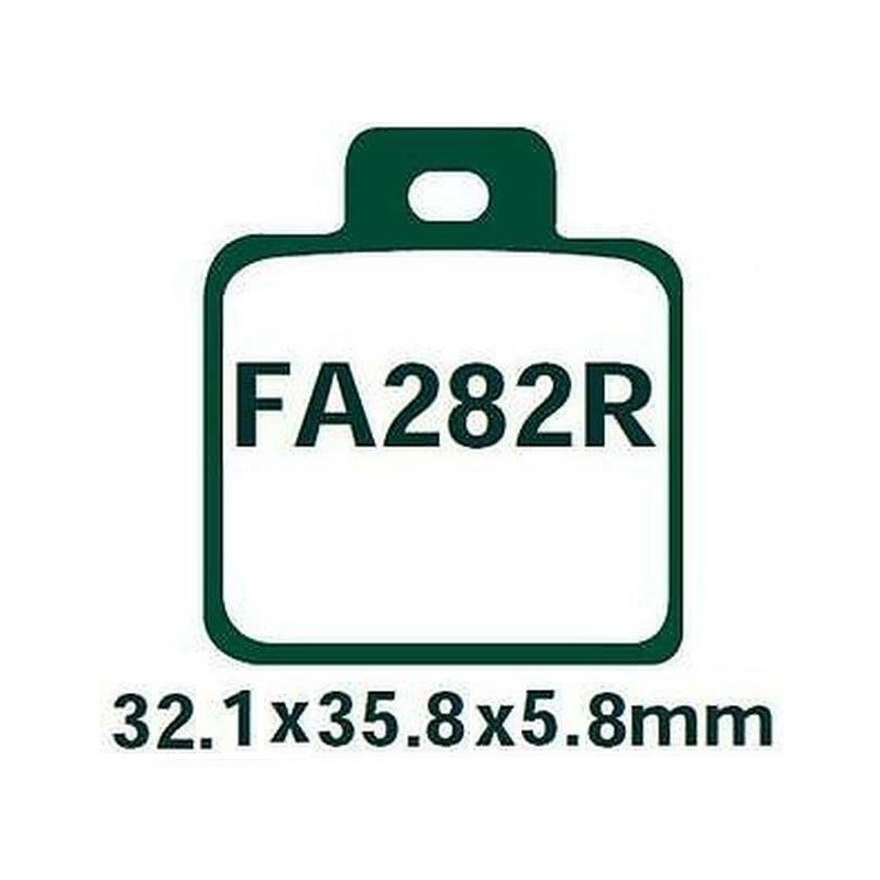 Plaquettes de frein Arrière Pour Hyosung TE 100  de 2005 à 2007 - Image 3