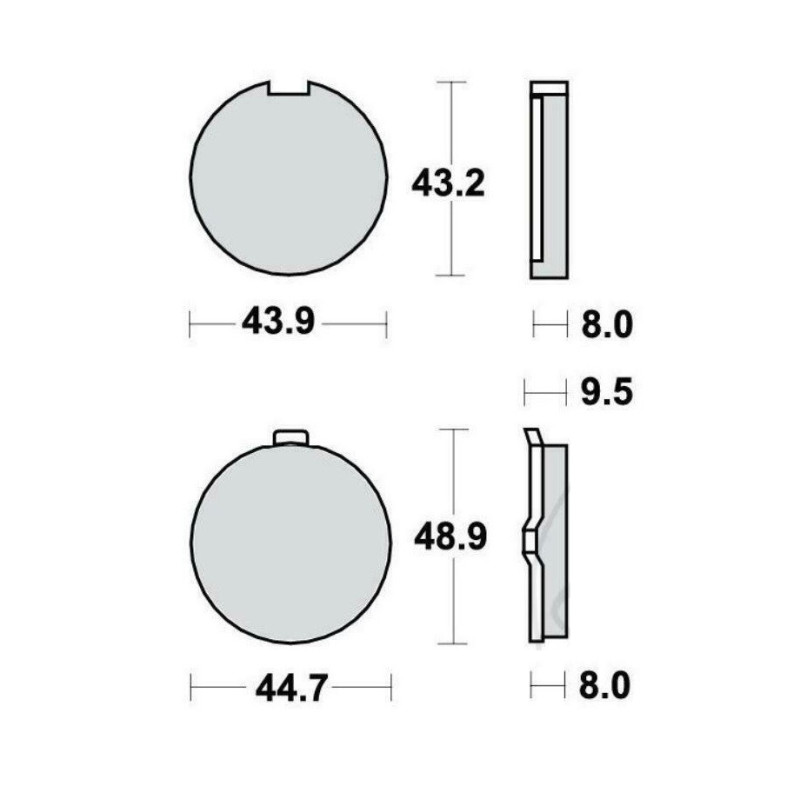 Plaquettes de frein Avant Pour Superbyke R-SR 125 4V de Nc à Nc - Image 3