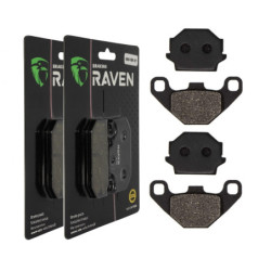 2 Kit plaquettes frein Av Ga et Av Dr Pour Kawasaki FX 400 R de 1986 à 1988