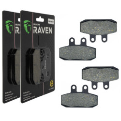 2 Kit plaquettes frein Av Ga et Av Dr Pour Malaguti RS 500 Spidermax de 2009 à Nc