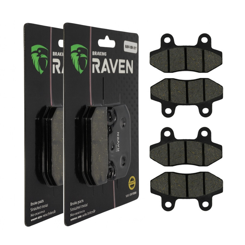 2 Kit plaquettes frein Av Ga et Av Dr Pour Hyosung Comet 600  de 2003 à 2004