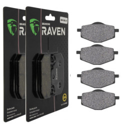 2 Kit plaquettes frein Av Ga et Av Dr Pour Yamaha YFZ Banshee 350  de 1987 à 1989