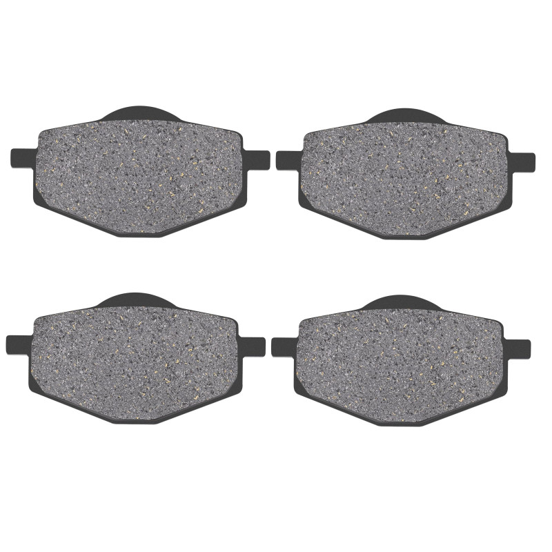 2 Kit plaquettes frein Av Ga et Av Dr Pour Yamaha YFM Warrior 350  de 1987 à 1988 - Image 2