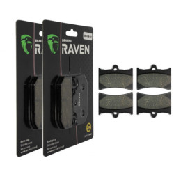 2 Kit plaquettes frein Av Ga et Av Dr Pour Gilera Nordwest 600  de 1991 à Nc