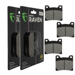 2 Kit plaquettes frein Av Ga et Av Dr Pour Yamaha FZR 1000 EXUP de 1989 à 1990