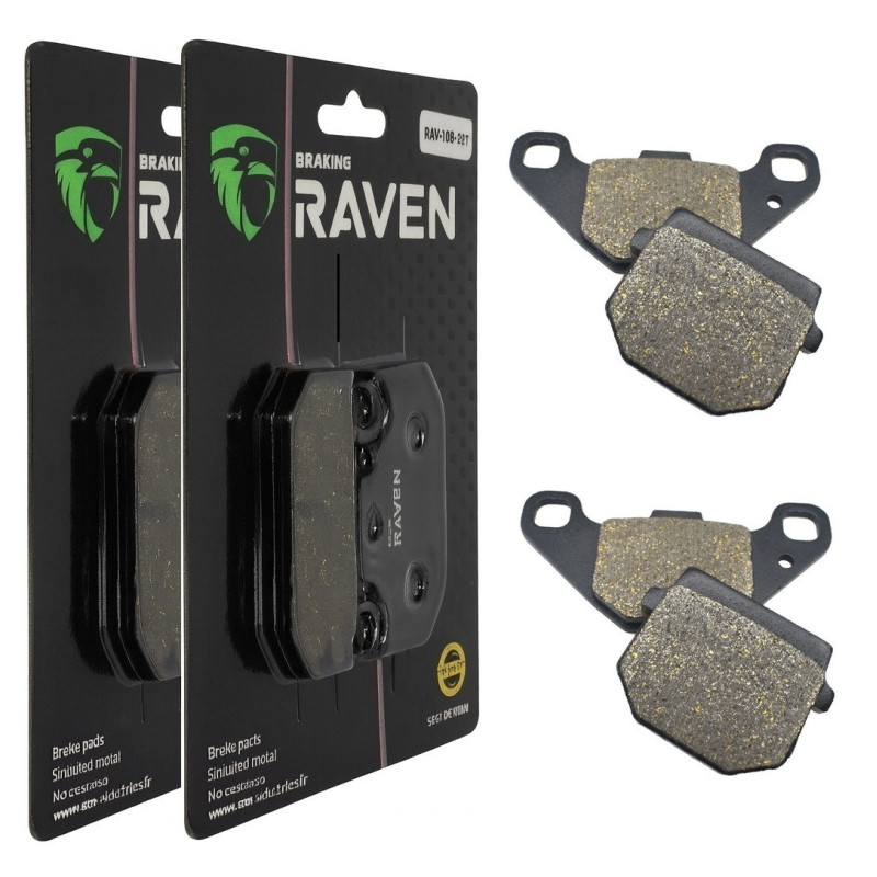 2 Kit plaquettes frein Av Ga et Av Dr Pour Quadzilla XLC 300 E de 2006 à 2007