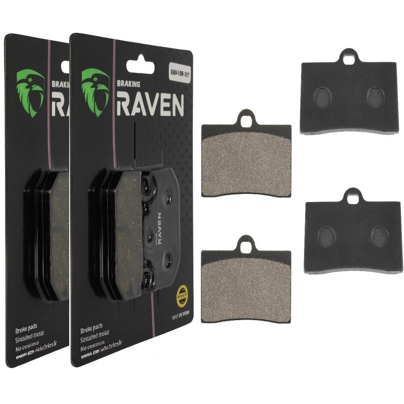 2 Kit plaquettes frein Av Ga et Av Dr Pour Moto-guzzi Sport 1100  de 1996 à 2000