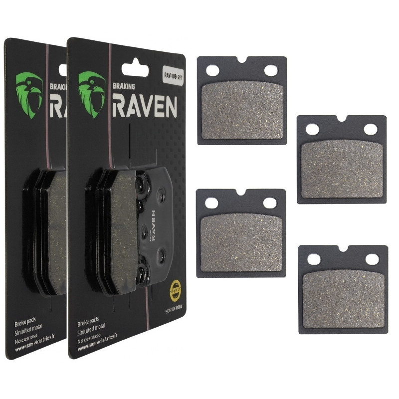 2 Kit plaquettes frein Av Ga et Av Dr Pour Bmw R80 800 RT Double Disque de 1988 à 1995