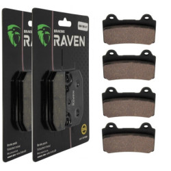 2 Kit plaquettes frein Av Ga et Av Dr Pour Yamaha XJR 1200  de 1994 à 1998