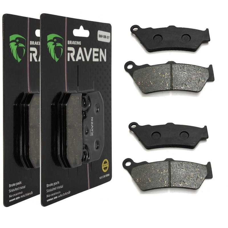 2 Kit plaquettes frein Av Ga et Av Dr Pour Bmw F 700 GS de 2013 à 2018