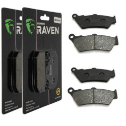 2 Kit plaquettes frein Av Ga et Av Dr Pour Cf-moto MT 650  de 2017 à 2020